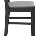 Abbildung halbhoher Hocker Quin Seitenansicht