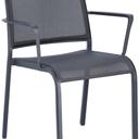 Abbildung Chaise à accoudoirs Taha Schrägansicht