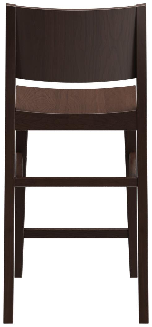 Abbildung halbhoher Hocker Quin Rückansicht