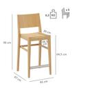 Abbildung halbhoher Hocker Quin