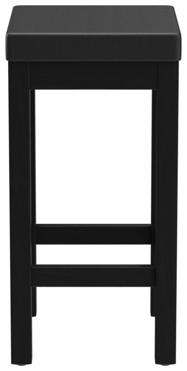 Abbildung halbhoher Hocker Delu Rückansicht