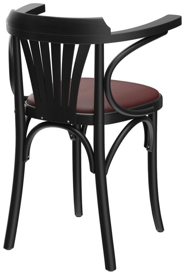 Abbildung Chaise à accoudoirs Greta Schrägansicht