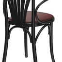 Abbildung Chaise à accoudoirs Greta Schrägansicht