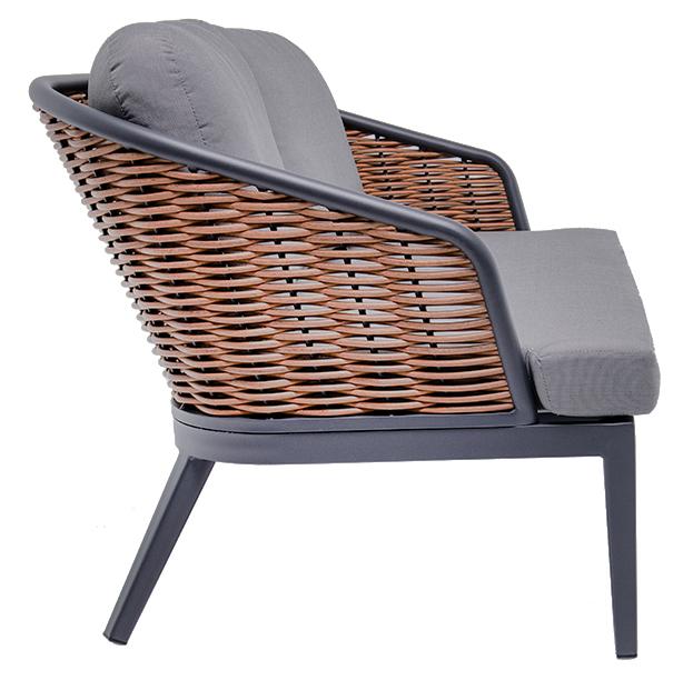 Abbildung 2-Sitzer-Element Somaro Seitenansicht