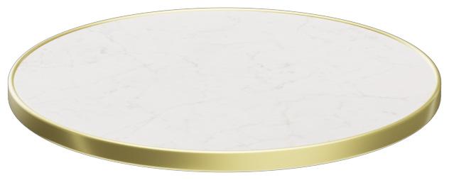 Abbildung Tischplatte Easy Gold Schrägansicht