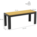 Abbildung banc 2 places Risa
