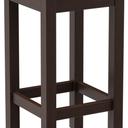 Abbildung halbhoher Hocker Delu Schrägansicht