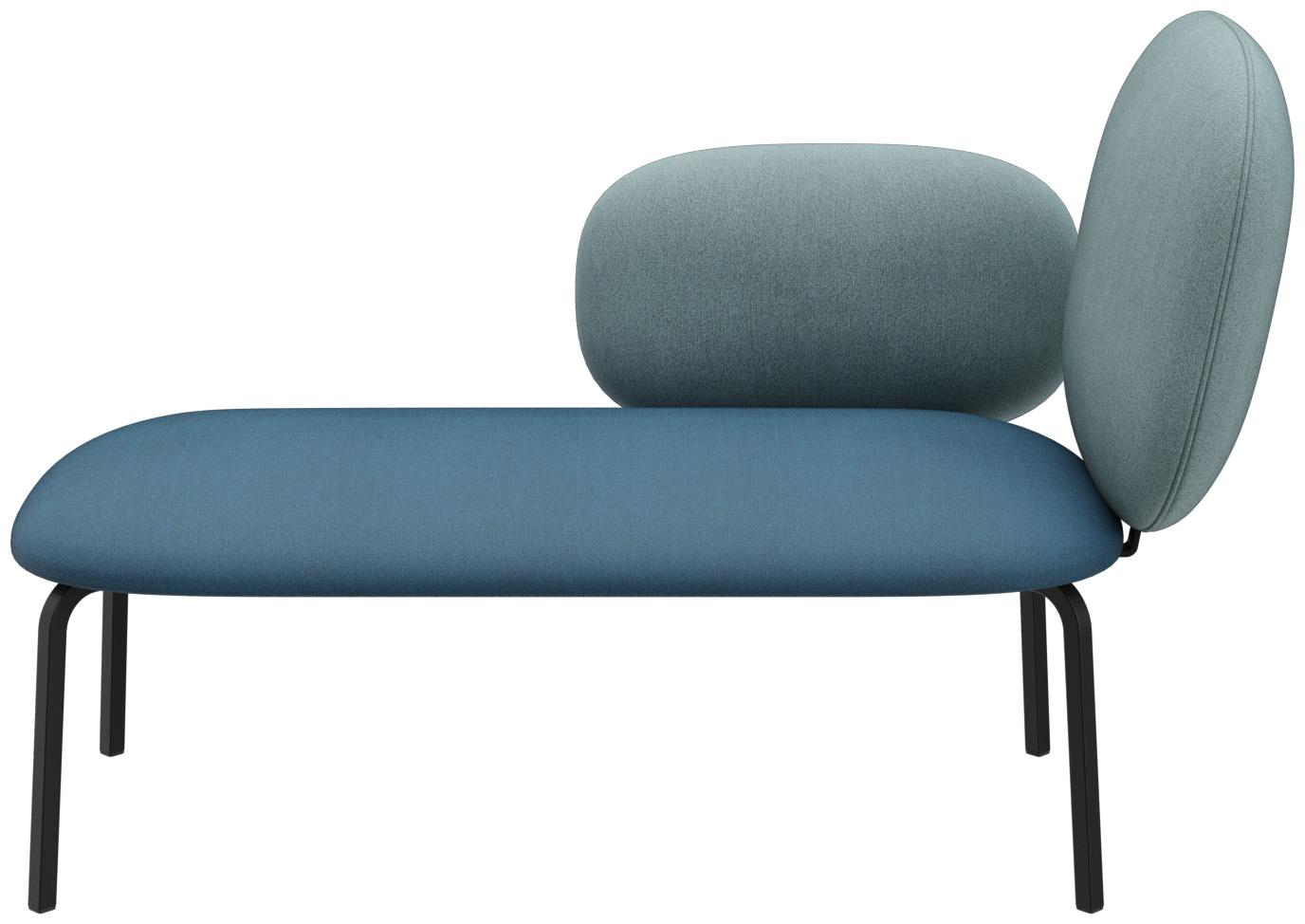 Abbildung Chaise longue rechts Liberty Vorderansicht