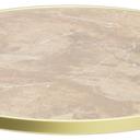 Abbildung Plateau de table Easy Gold Halla Schrägansicht