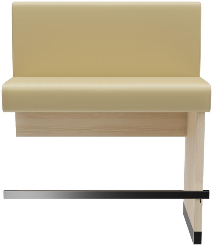 Abbildung Extension/End element 100 cm H-Line Vorderansicht