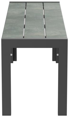 Abbildung 2-seater bench Gates Seitenansicht