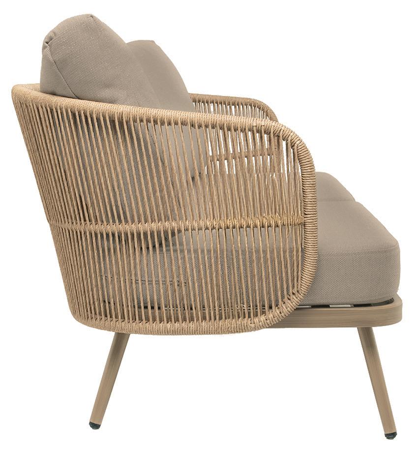 Abbildung 2-Sitzer-Element Sanaia Seitenansicht