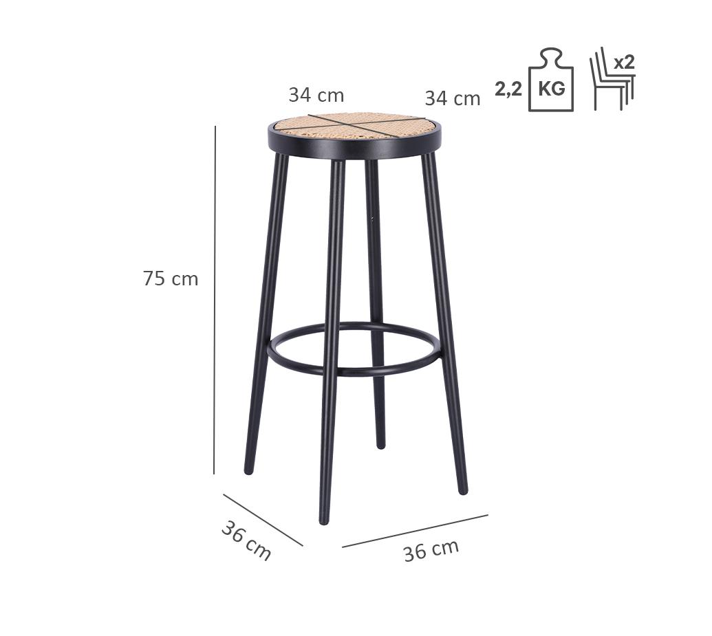 Abbildung Tabouret de bar Madalina