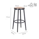 Abbildung Tabouret de bar Madalina