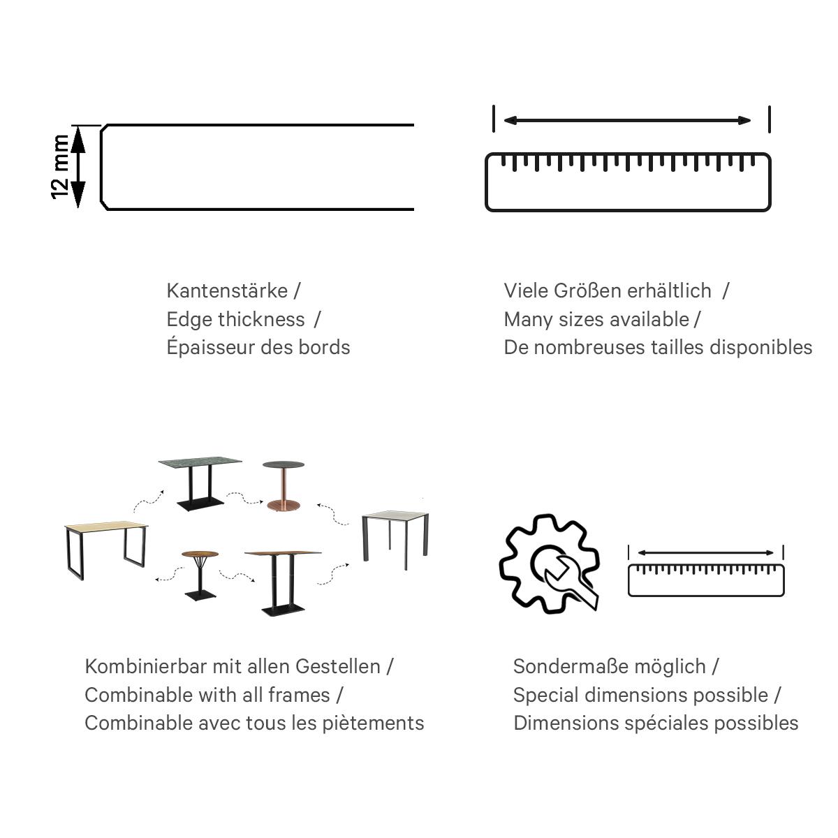 Abbildung Plateau de table Compact Slim