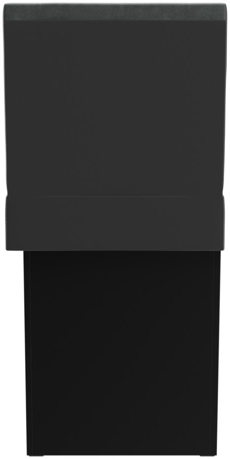 Abbildung Right end element 60 cm Ripple Rückansicht
