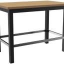 Abbildung halbhoher Tisch Dunia Schrägansicht