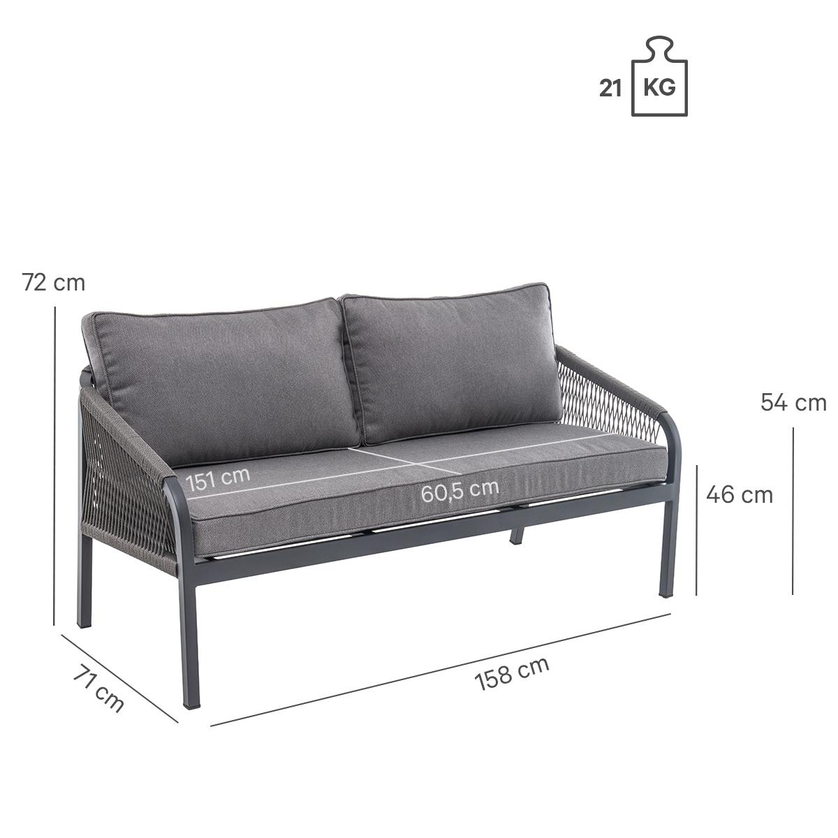 Abbildung Élément 2 places lounge Sunniva