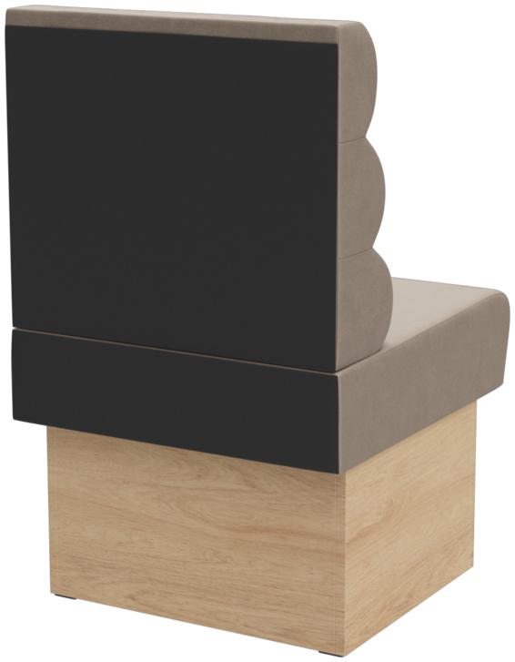 Abbildung Right end element 60 cm Ripple Schrägansicht