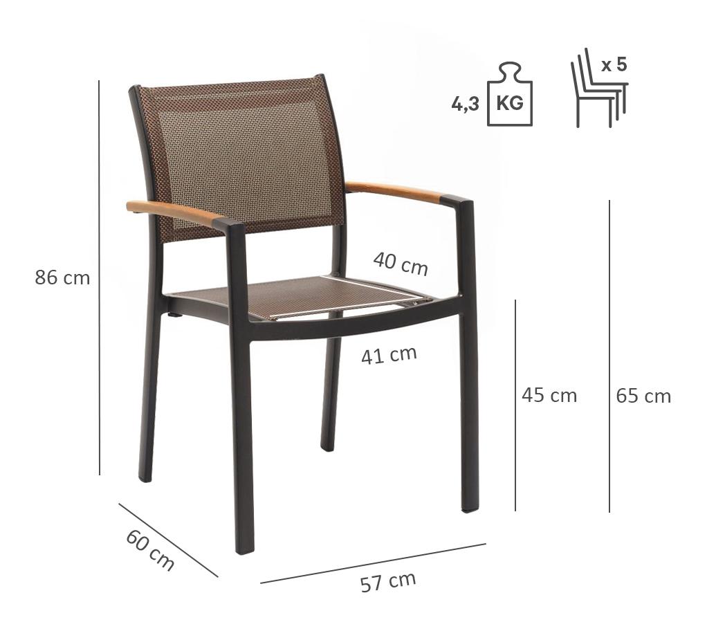 Abbildung Chaise à accoudoirs Tano
