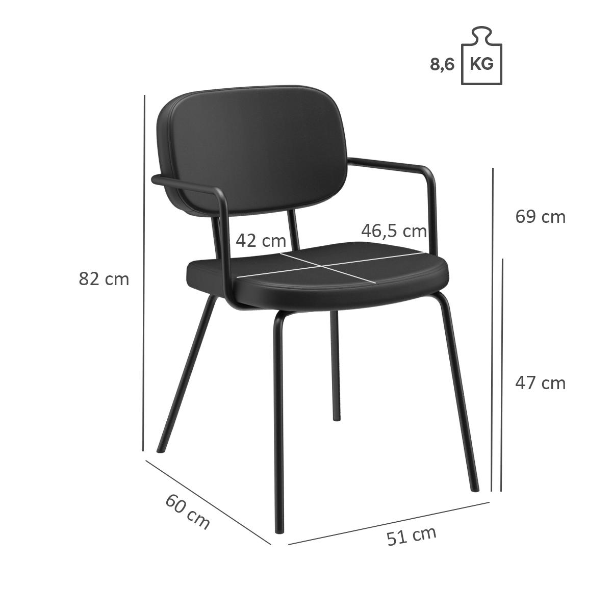 Abbildung Chaise à accoudoirs Vayo