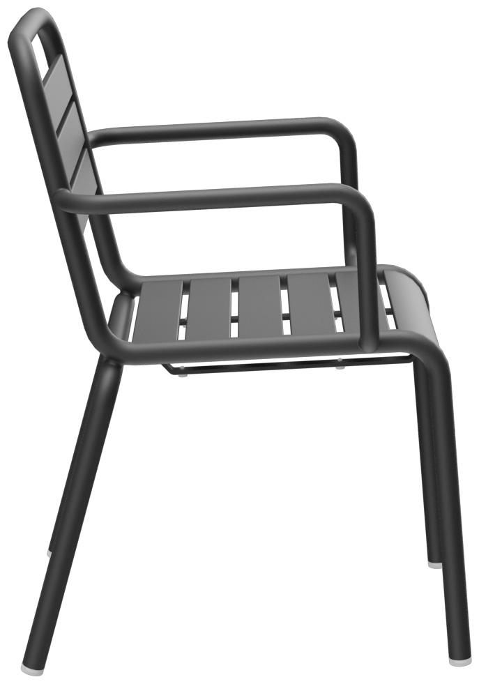 Abbildung arm chair Heco Seitenansicht