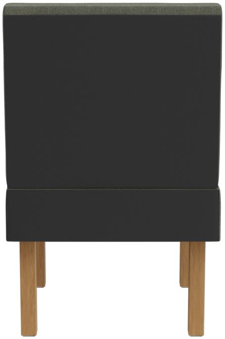 Abbildung Left-hand end element 60 cm Ripple Rückansicht