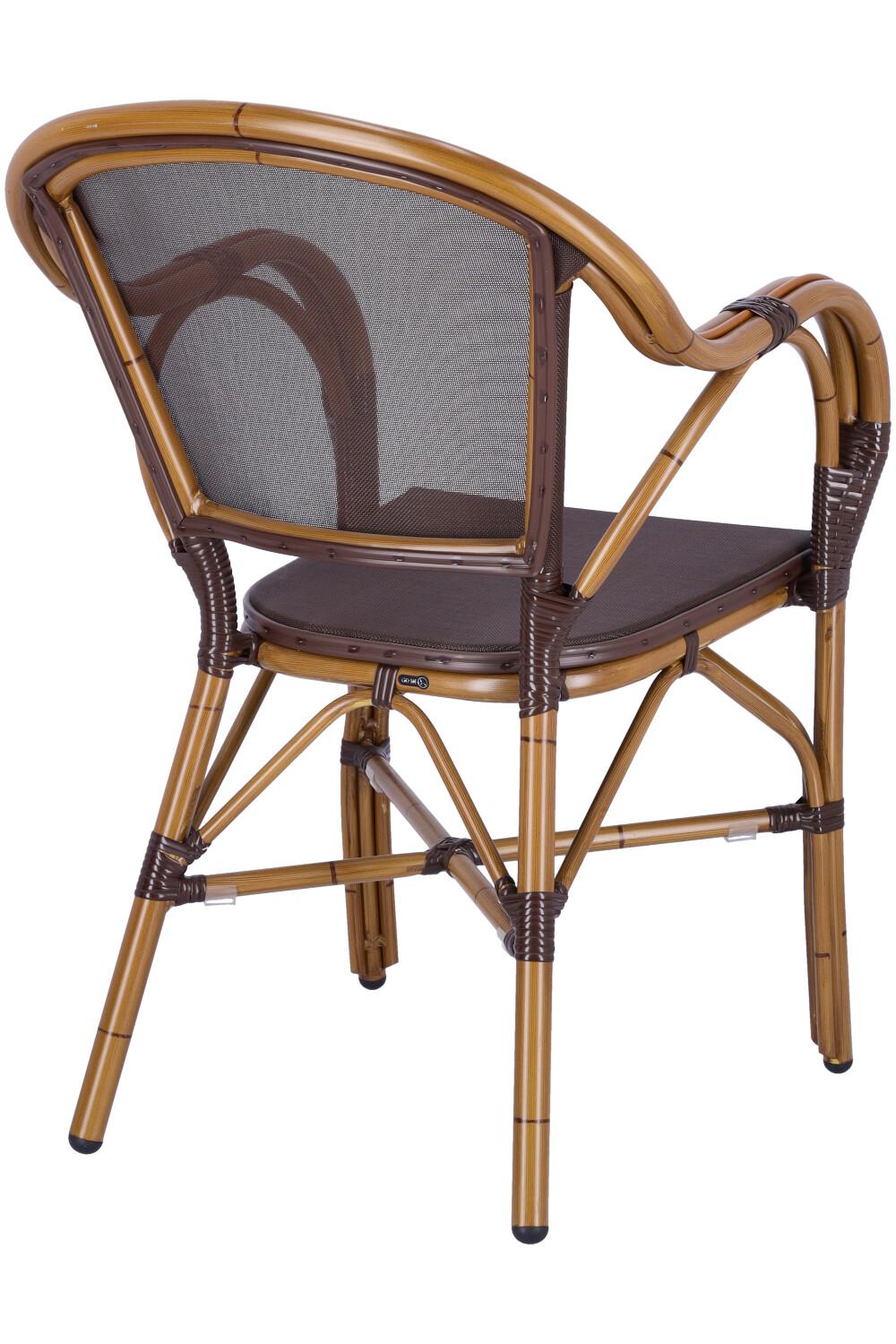 Abbildung Chaise à accoudoirs Malou Schrägansicht