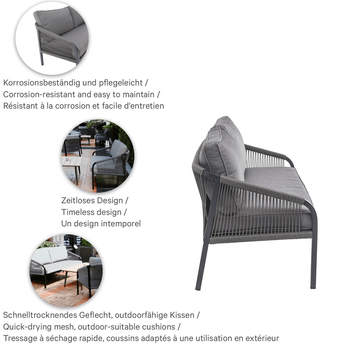 Abbildung Canapé lounge 2 places Sunniva