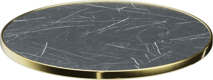 Abbildung Plateau de table Easy Gold Halla Vorderansicht