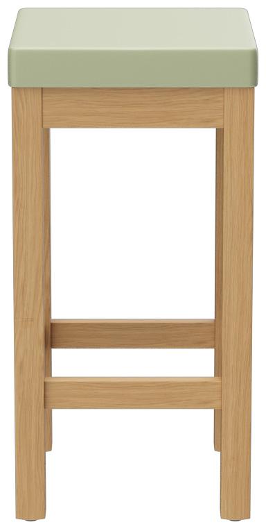 Abbildung halbhoher Hocker Delu Seitenansicht