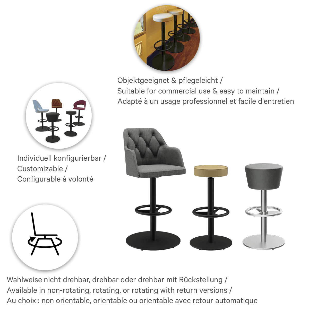 Abbildung Tabouret de bar Kerst S