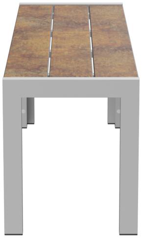 Abbildung 2-seater bench Gatekeeper Seitenansicht