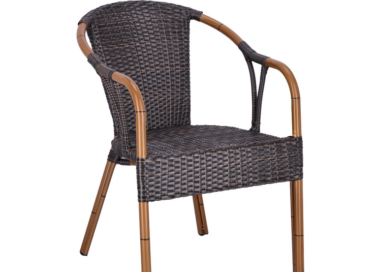 Abbildung Chaise à accoudoirs Malva Schrägansicht