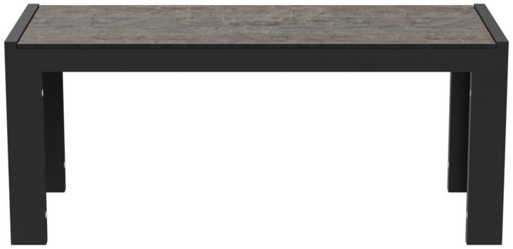 Abbildung 2-seater bench Gates Vorderansicht