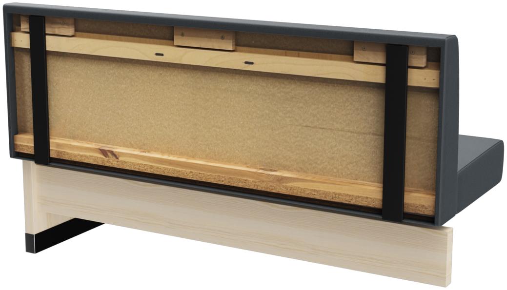 Abbildung Extension/end element 150 cm H-Line Schrägansicht