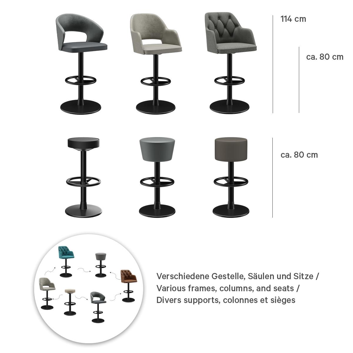 Abbildung Tabouret de bar Modular S