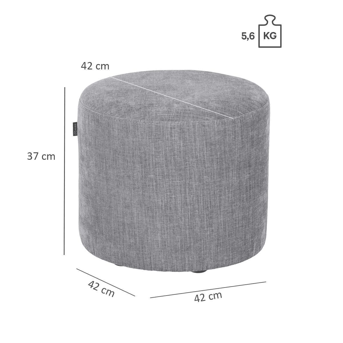 Abbildung Tabouret hauteur lounge Doria