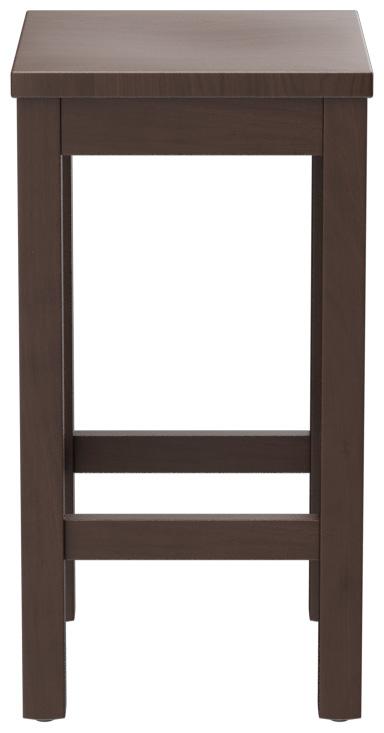 Abbildung halbhoher Hocker Delu Seitenansicht