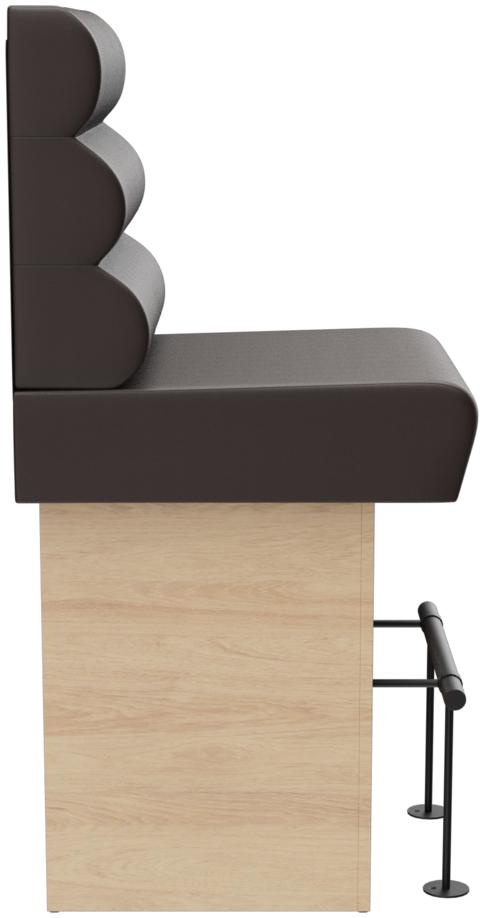 Abbildung Left-hand end element 60 cm Ripple Seitenansicht