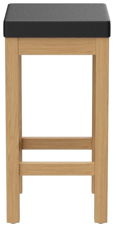 Abbildung halbhoher Hocker Delu Seitenansicht