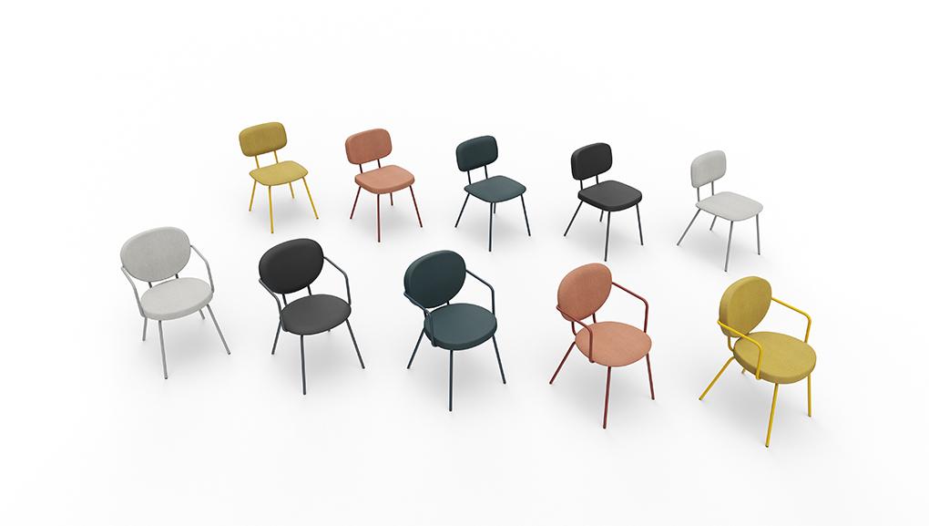 Chaise à accoudoirs P 33