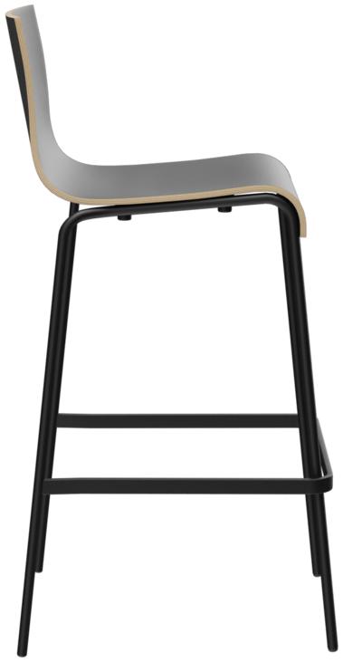 Abbildung bar stool Paula Seitenansicht