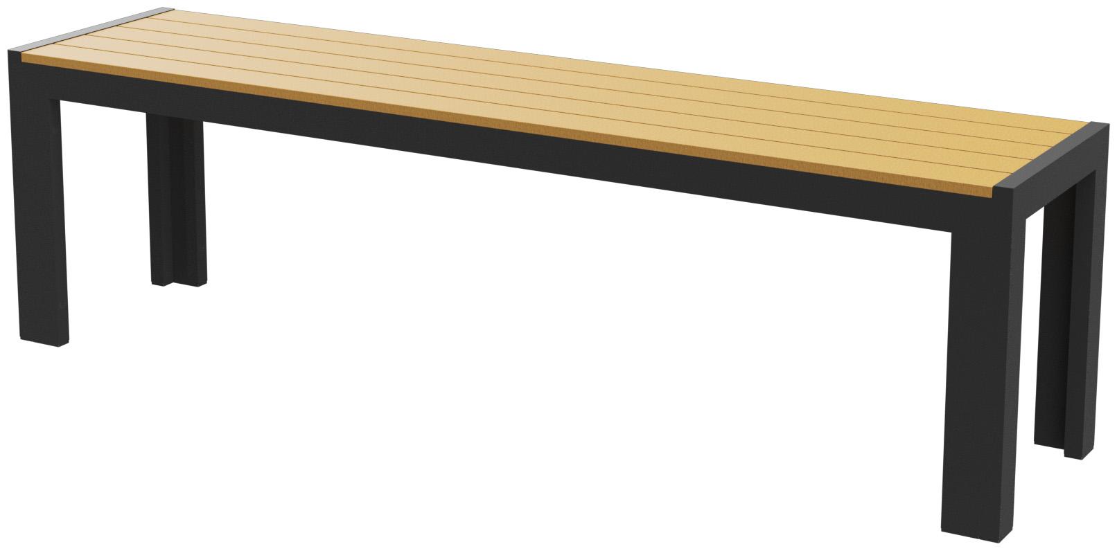 Abbildung 3-Sitzer-Bank Risa Schrägansicht