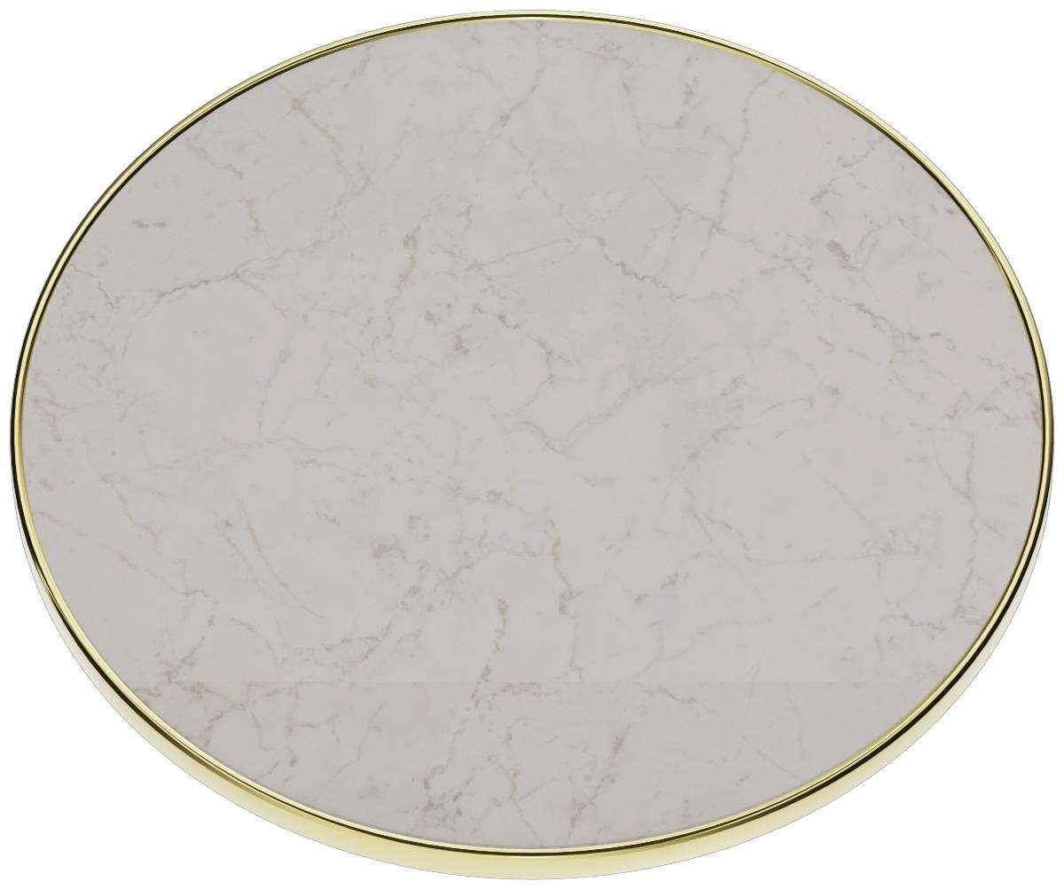 Abbildung Plateau de table Easy Gold Halla Schrägansicht