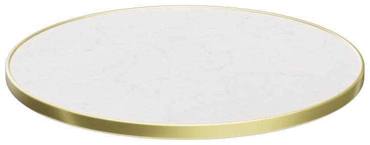 Abbildung Tischplatte Easy Gold Schrägansicht
