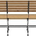 Abbildung 3-seater bench Valentin Rückansicht