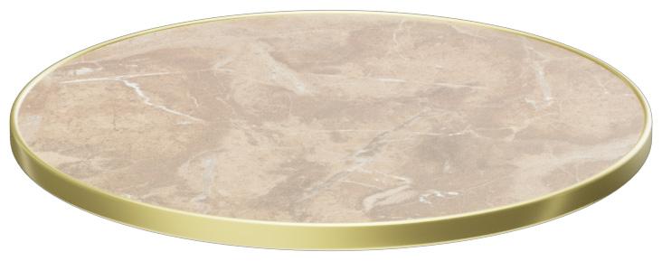 Abbildung Plateau de table Easy Gold Halla Seitenansicht