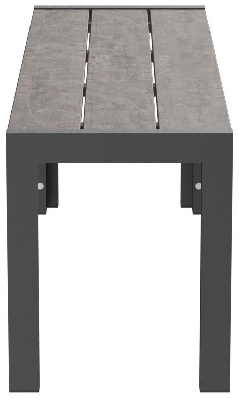 Abbildung 2-Sitzer-Bank Torger Seitenansicht